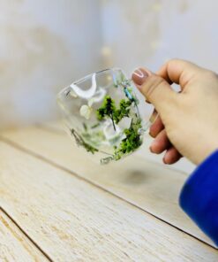 ماگ (لیوان دوجداره) پیرکس گل دار کد 2817