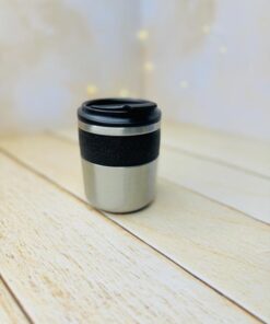 مینی تراول ماگ فانتزی دورچرمی استیل کد 2993