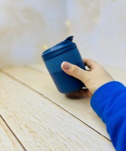 مینی تراول ماگ فانتزی دورچرمی استیل کد 2993