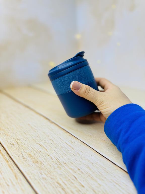 مینی تراول ماگ فانتزی دورچرمی استیل کد 2993