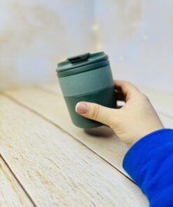 مینی تراول ماگ فانتزی دورچرمی استیل کد 2993