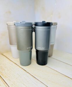 تامبلر تراول ماگ دسته دار سطلی UYLEE بدنه شاین بزرگ کد2994