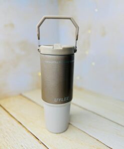 تامبلر تراول ماگ دسته دار سطلی UYLEE بدنه شاین بزرگ کد2994