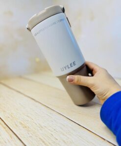 تامبلر تراول ماگ دسته دار سطلی UYLEE بدنه شاین بزرگ کد2994