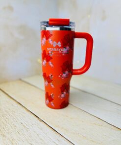 تامبلر تراول ماگ دوحالته گلدار دسته بغل 900 میل سیتارایوری SITARAYURI کد2992