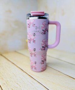 تامبلر تراول ماگ دوحالته گلدار دسته بغل 900 میل سیتارایوری SITARAYURI کد2992