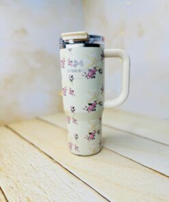 تامبلر تراول ماگ دوحالته گلدار دسته بغل 900 میل سیتارایوری SITARAYURI کد2992