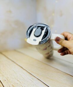 تامبلر تراول ماگ دوحالته گلدار دسته بغل 900 میل سیتارایوری SITARAYURI کد2992