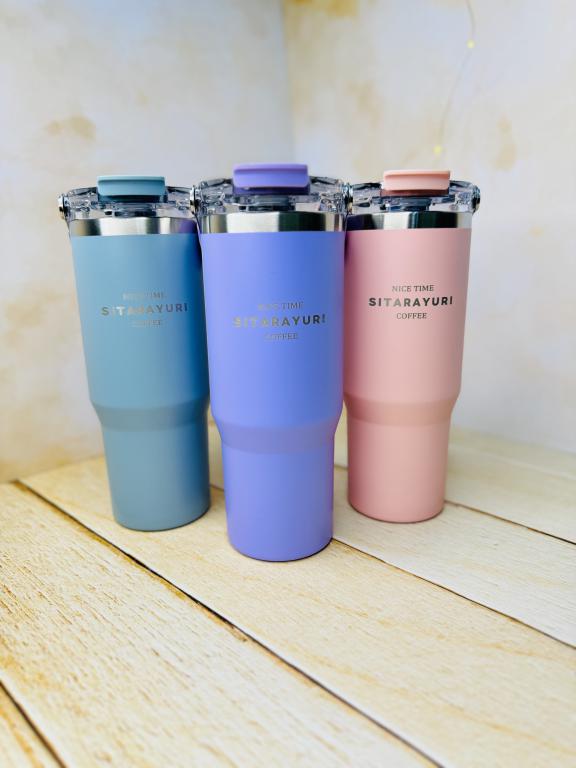 تراول ماگ تامبلر دسته دار سطلی دو حالته 900 میل SITARAYUR کد 2996