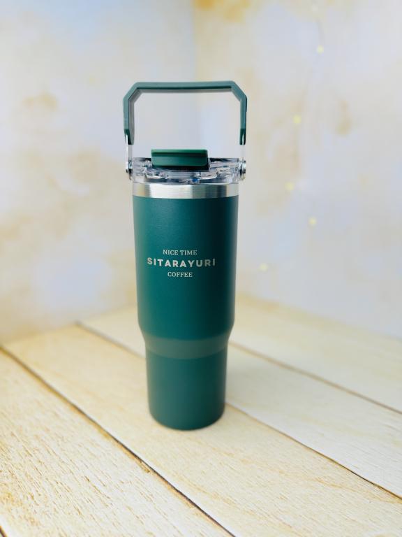 تراول ماگ تامبلر دسته دار سطلی دو حالته 900 میل SITARAYUR کد 2996