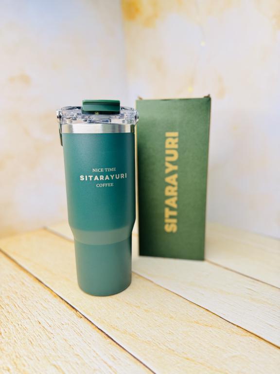 تراول ماگ تامبلر دسته دار سطلی دو حالته 900 میل SITARAYUR کد 2996