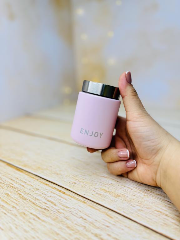 مینی فلاسک قهوه رنگ مات استیل برند ENJOY حجم 90 میل کد 2999