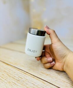مینی فلاسک قهوه رنگ مات استیل برند ENJOY حجم 90 میل کد 2999