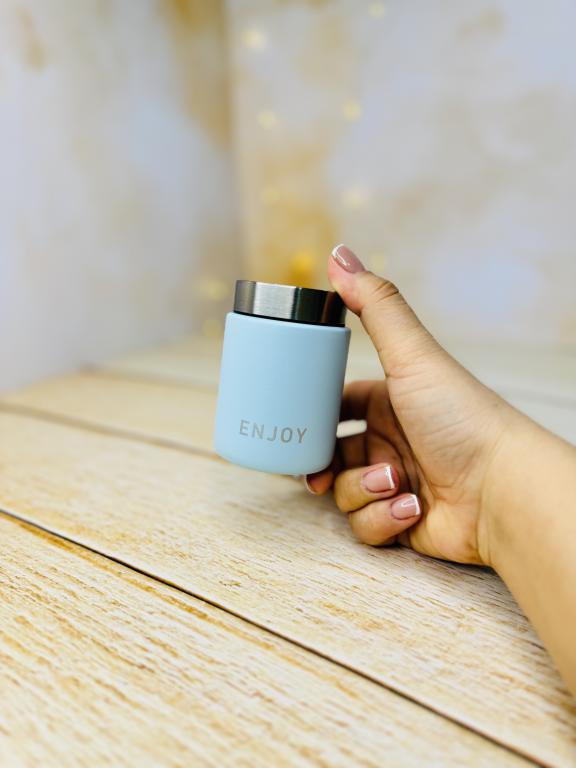 مینی فلاسک قهوه رنگ مات استیل برند ENJOY حجم 90 میل کد 2999