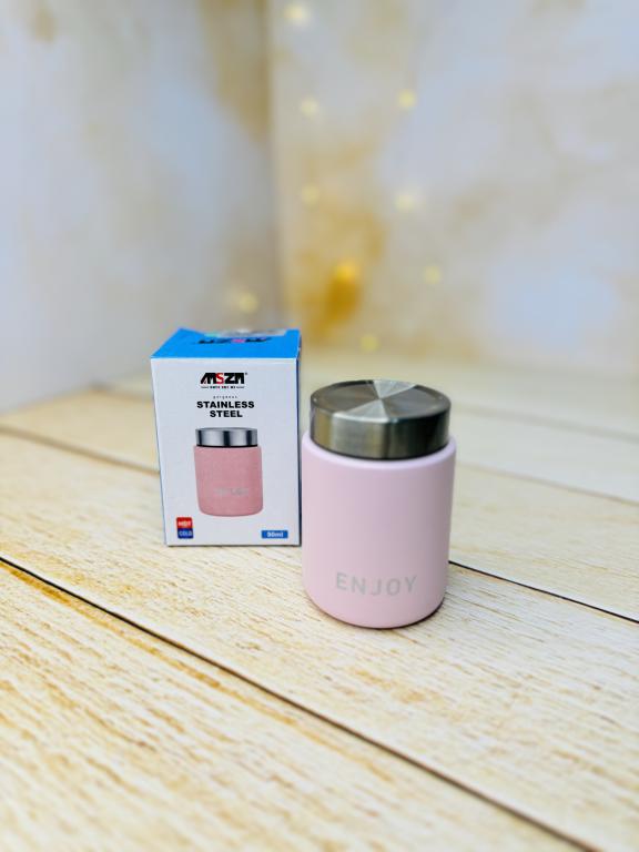 مینی فلاسک قهوه رنگ مات استیل برند ENJOY حجم 90 میل کد 2999